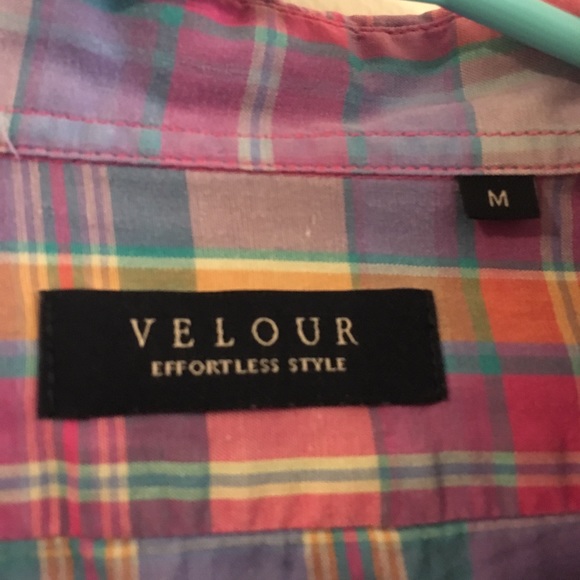 Velour Men’s button up shirt - Picture 4 of 6